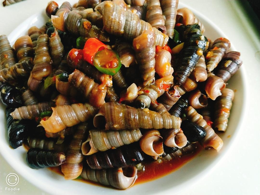 辣炒海螺丝的做法