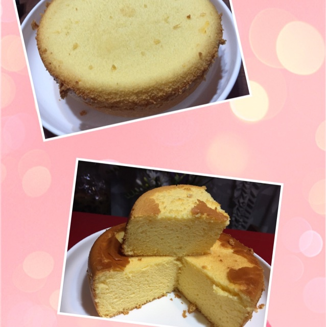 6寸原味戚风蛋糕