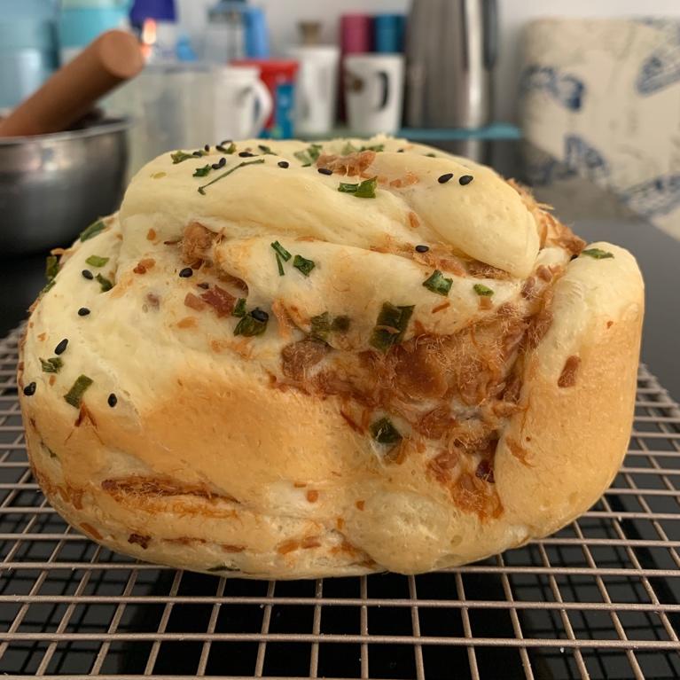 面包机版肉松芝士咸吐司（中种）