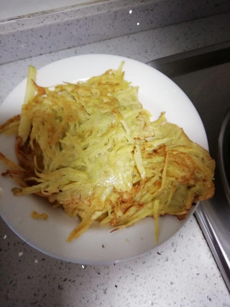 土豆丝鸡蛋饼