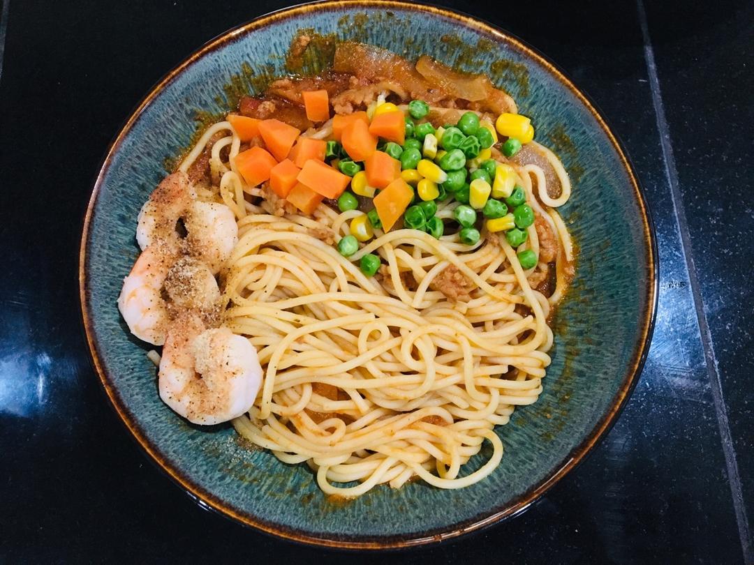 番茄肉酱意大利面