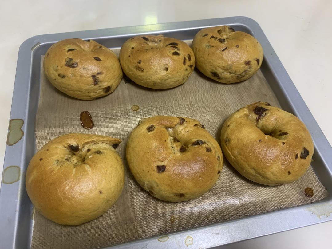 全麦红糖桂圆贝果