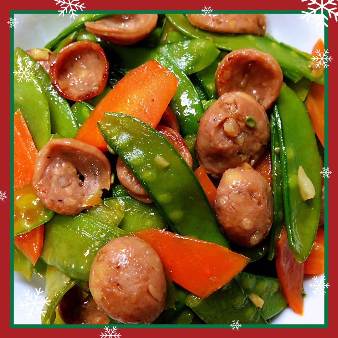 荷兰豆炒火腿肠|我偷偷想你的时候，你才是我的