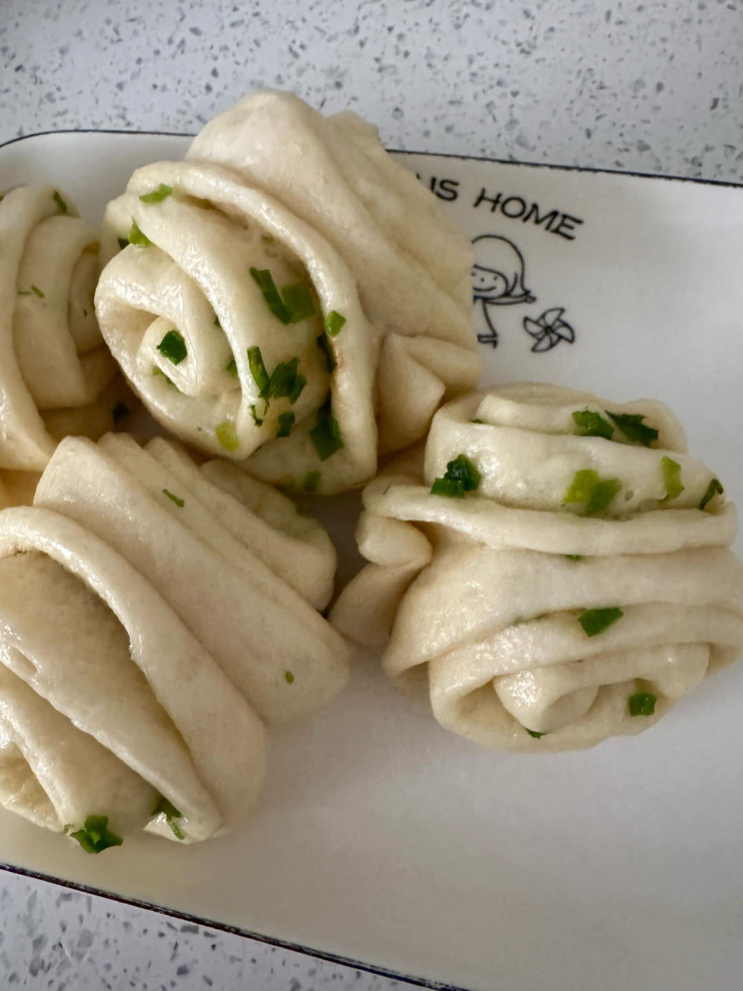 百吃不厌♨️经典葱花卷 馒头