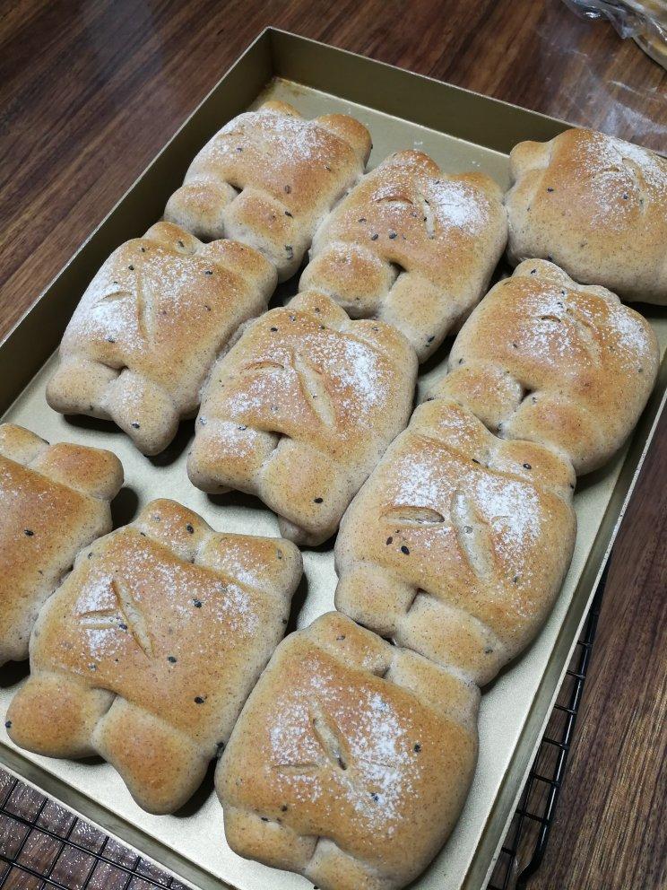 红糖全麦面包🥯一次发酵～省时又好吃😋适合减肥的人哦……面包机版