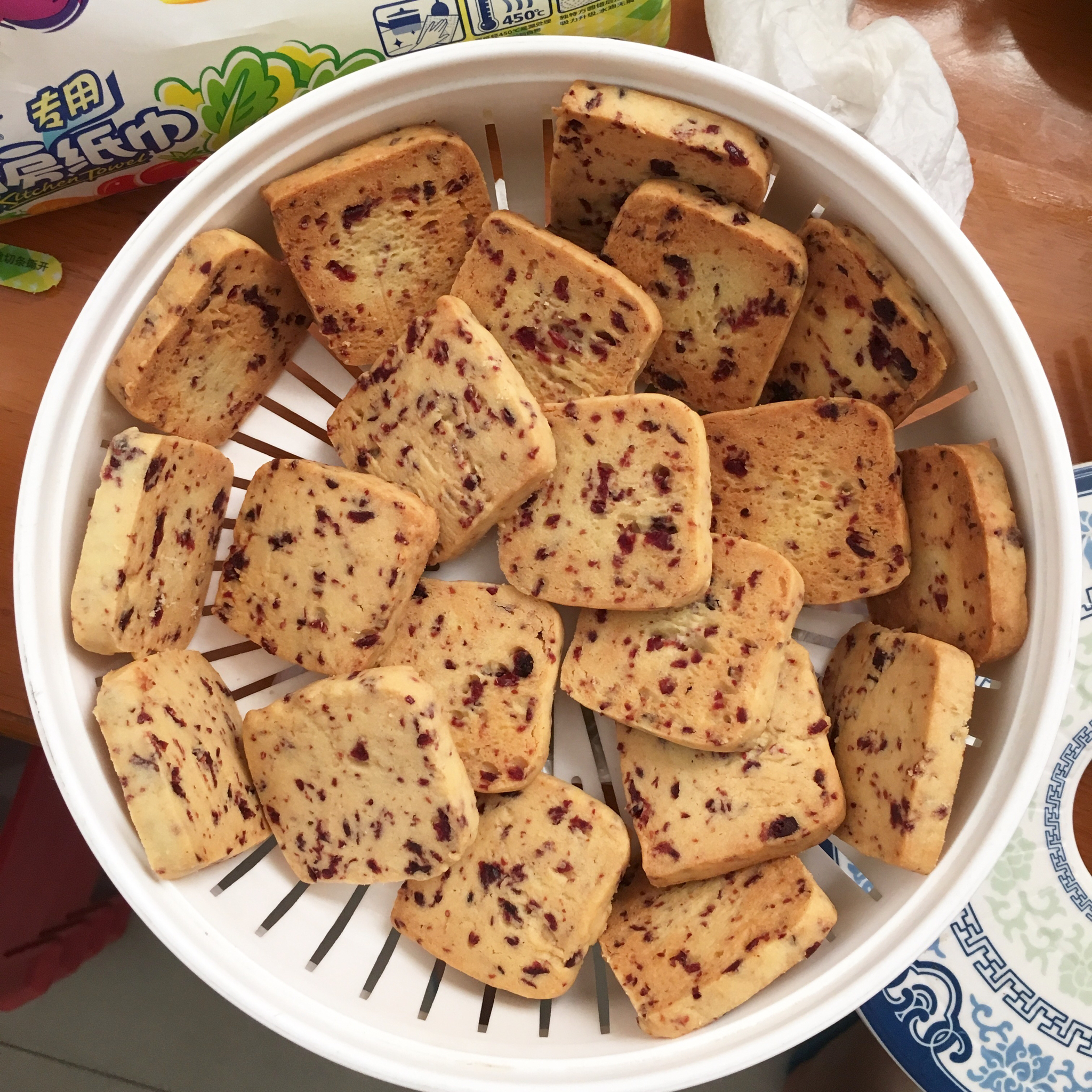 低糖少油版蔓越莓饼干