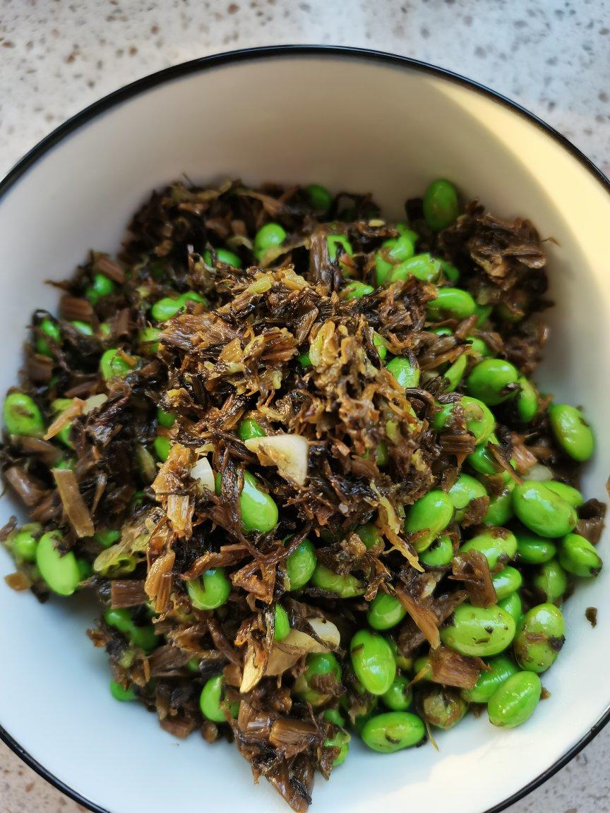 毛豆炒雪菜