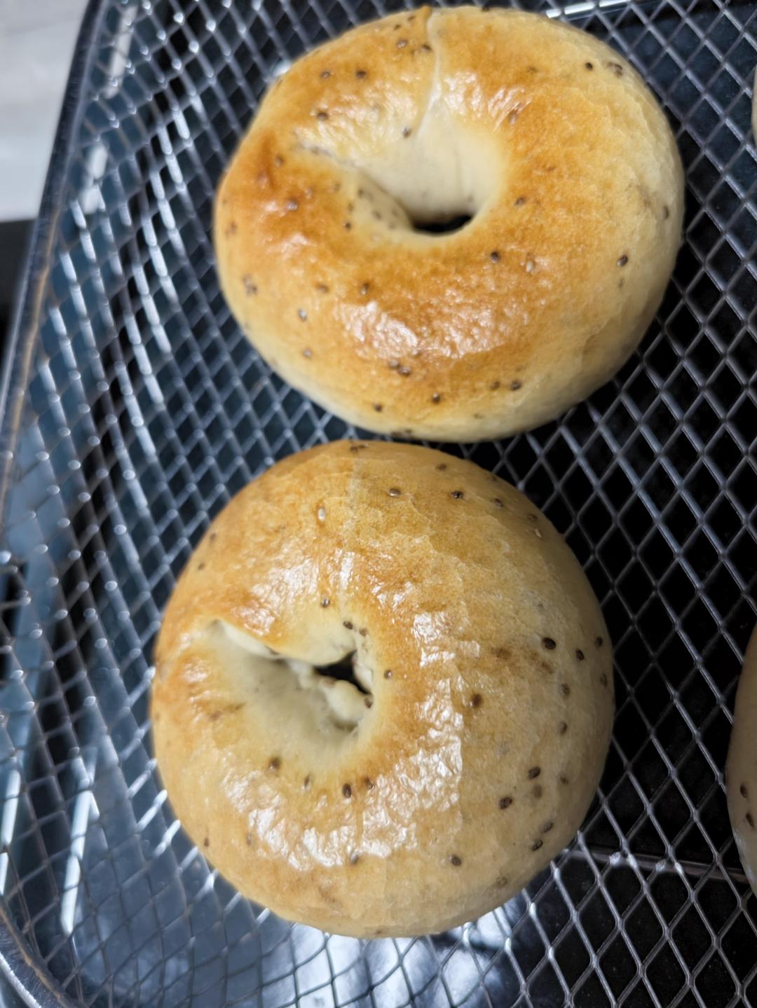 免揉贝果（面包机+隔夜发酵）