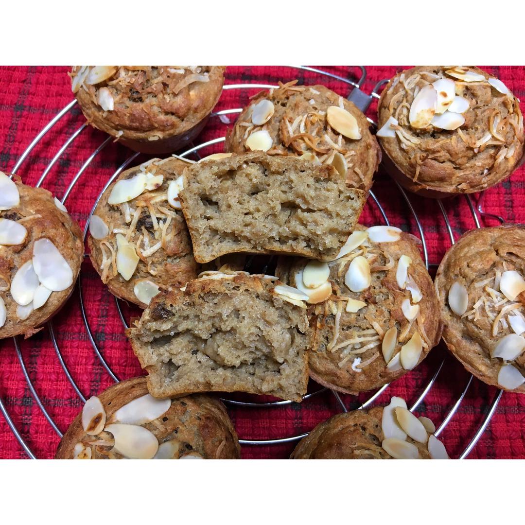 100%全谷物香蕉快手面包丨健康·烘焙