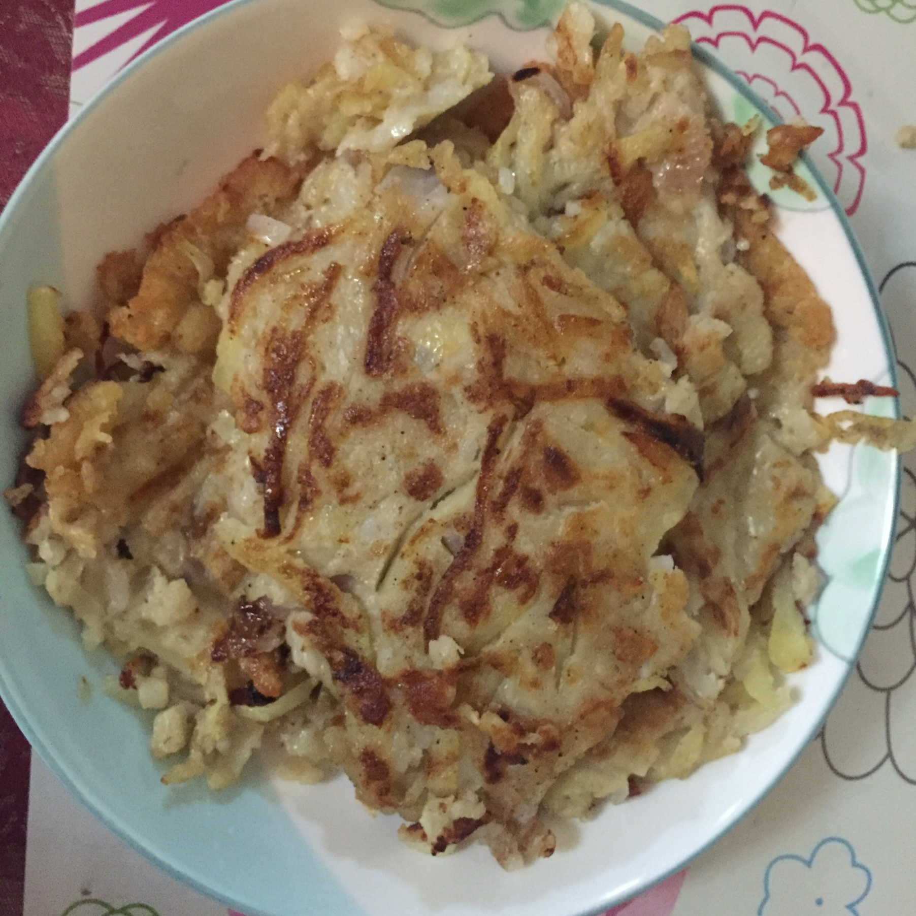 米饭土豆鸡蛋饼