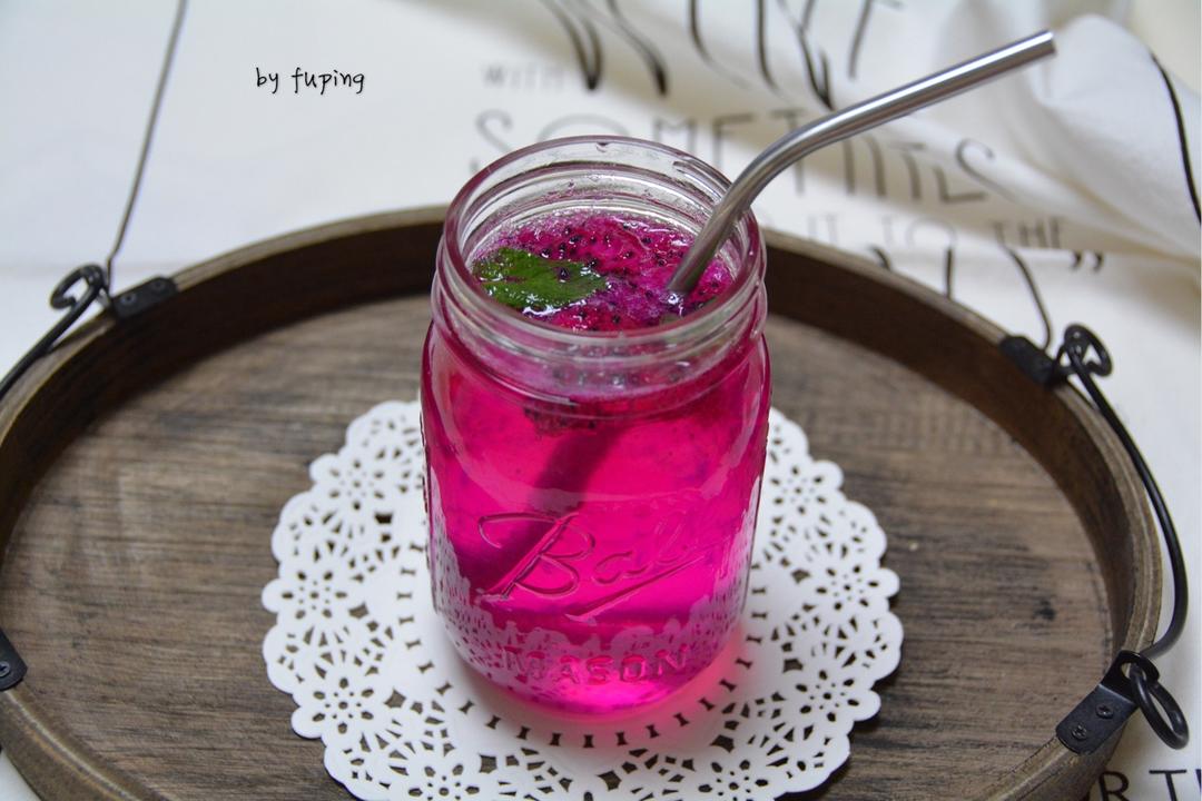 火龙果气泡饮