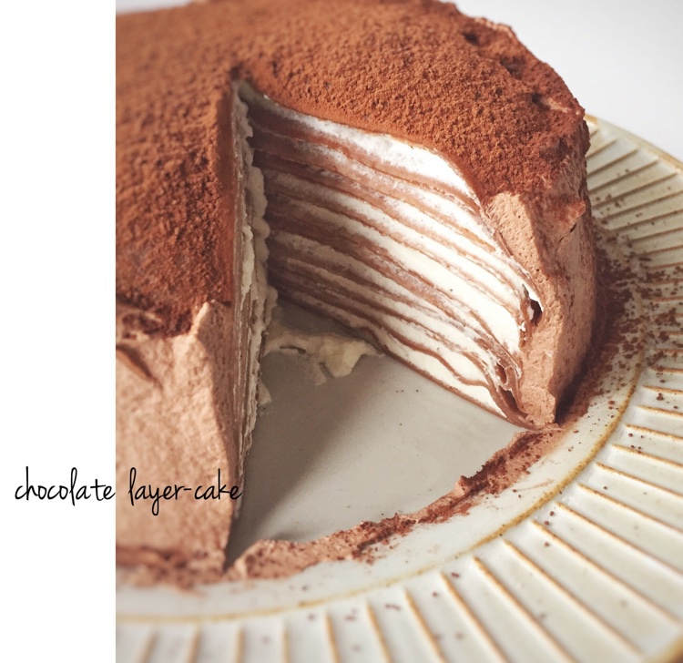 巧克力千层可丽饼