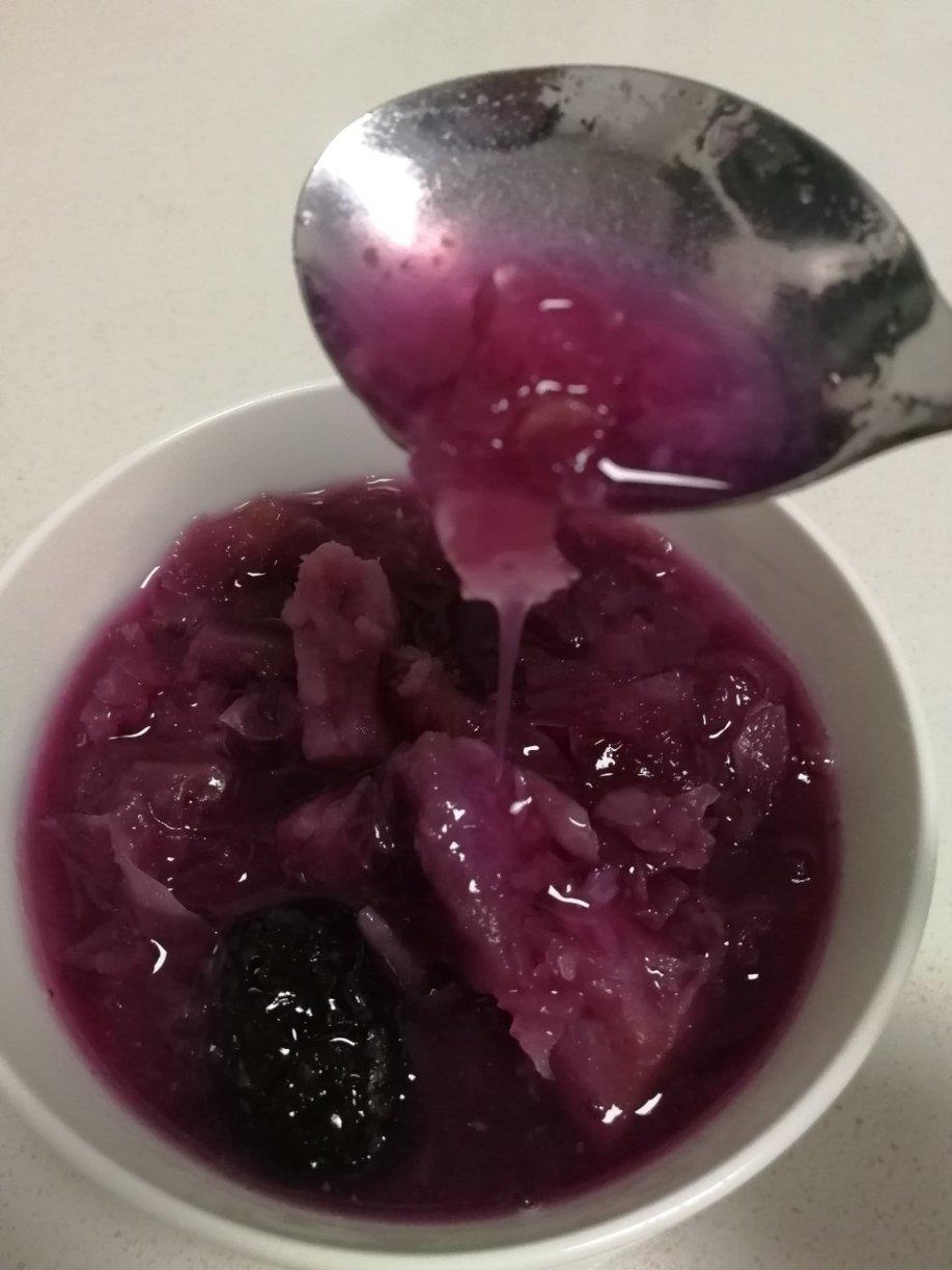 紫薯银耳羹