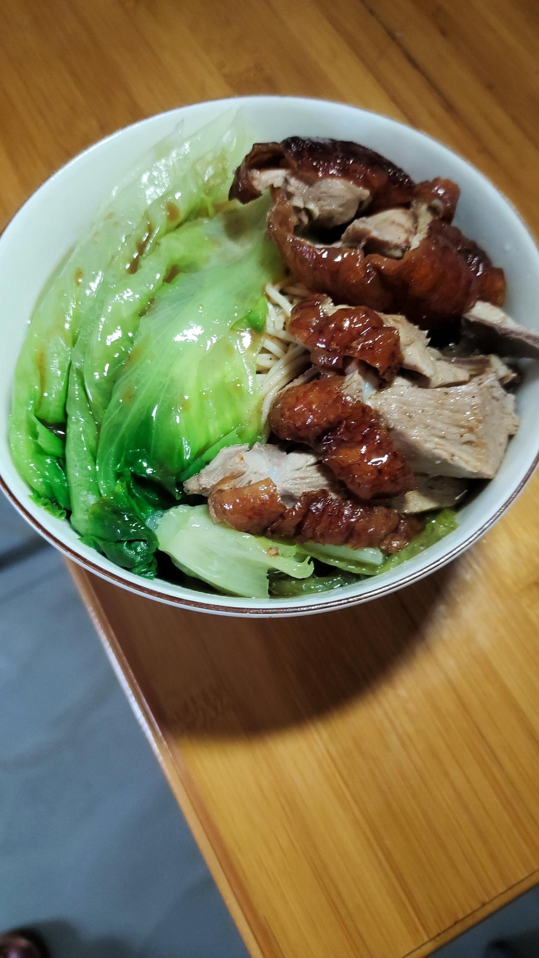 简单易学家庭版美味烤鸭面🍜