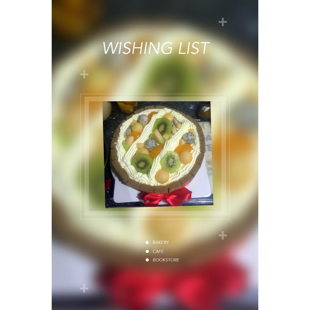 生日蛋糕教程【威化饼干围边】