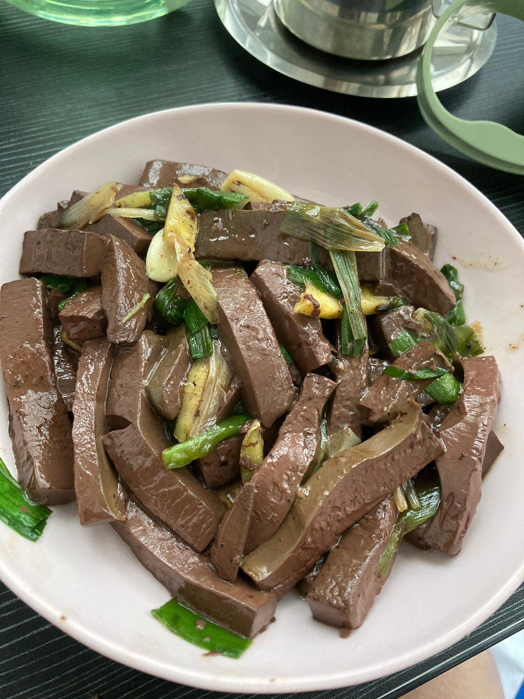 家常炒鸭血
