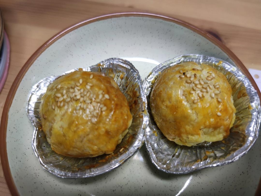 有空气炸锅就能做的小点心「酥皮汤圆」蛋挞皮与汤圆的完美结合👍👍👍