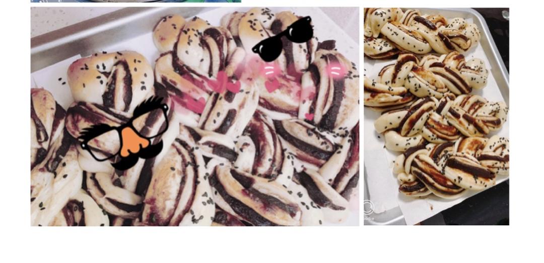 一次性发酵辫子红豆面包
