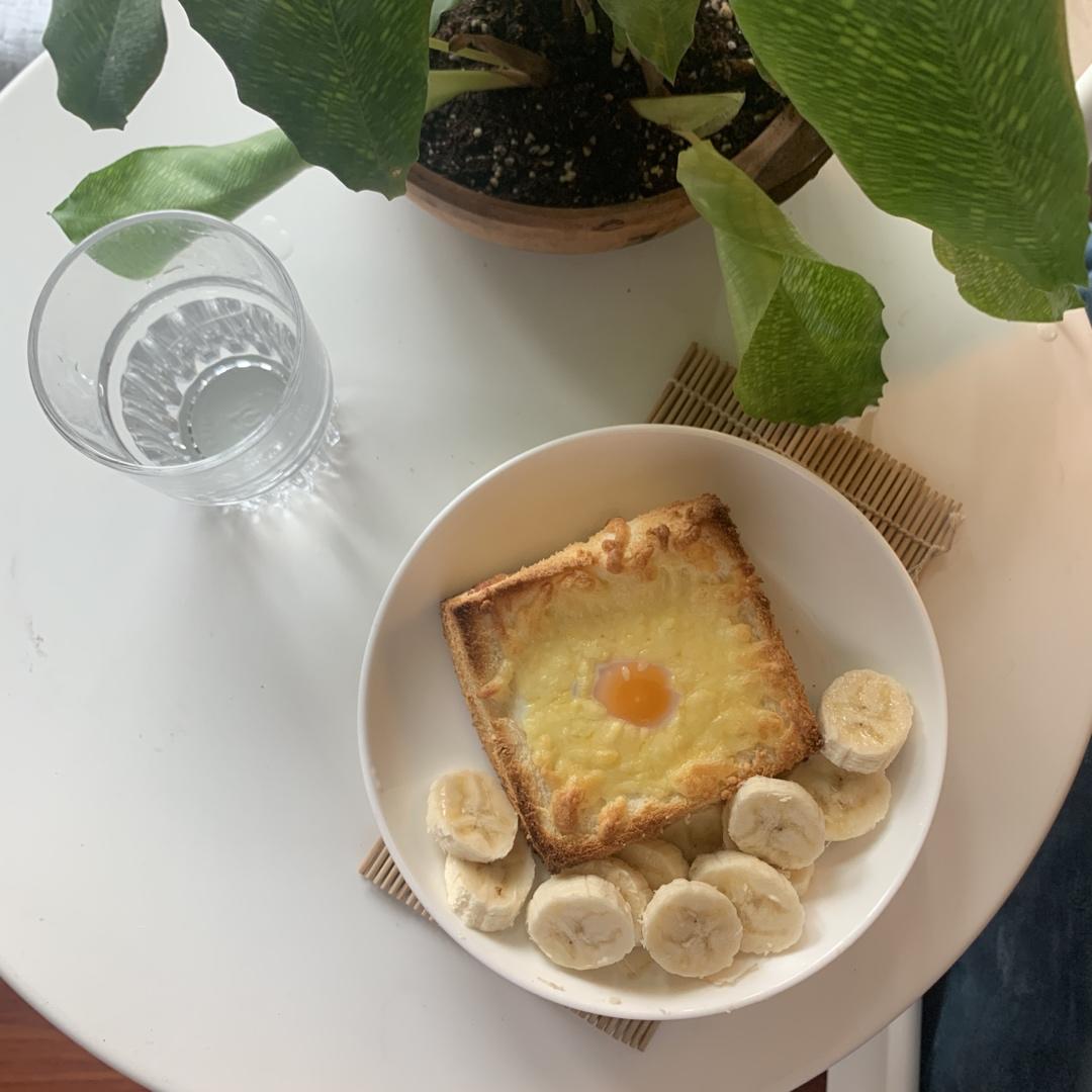 十分钟快手早餐【芝士培根厚土司片】