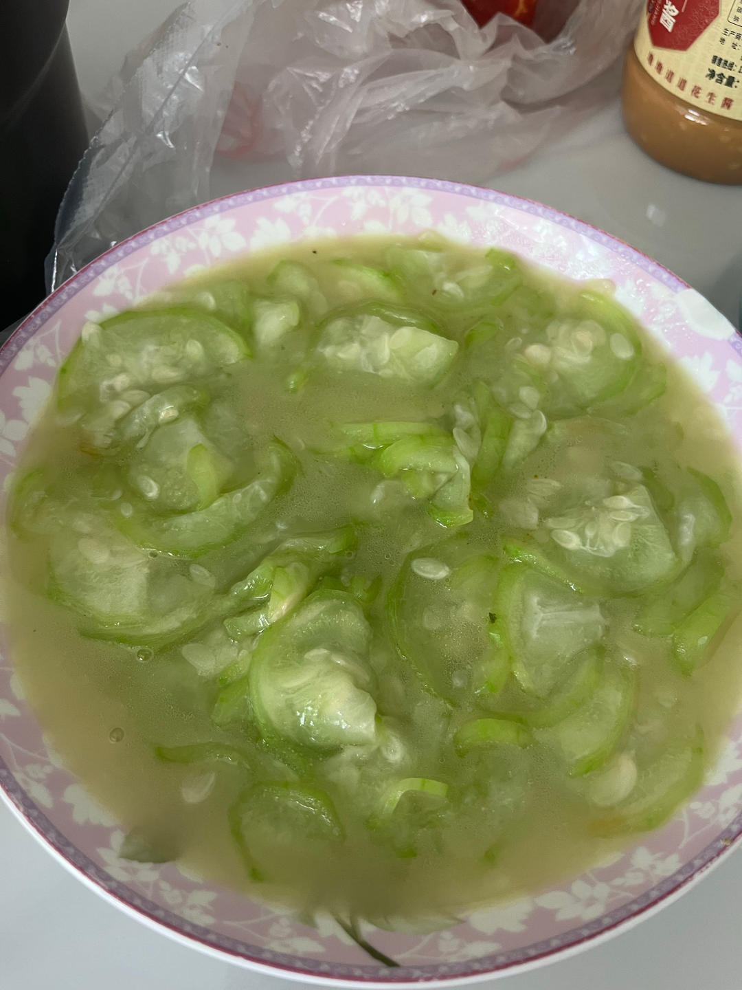 只放油盐的清炒丝瓜