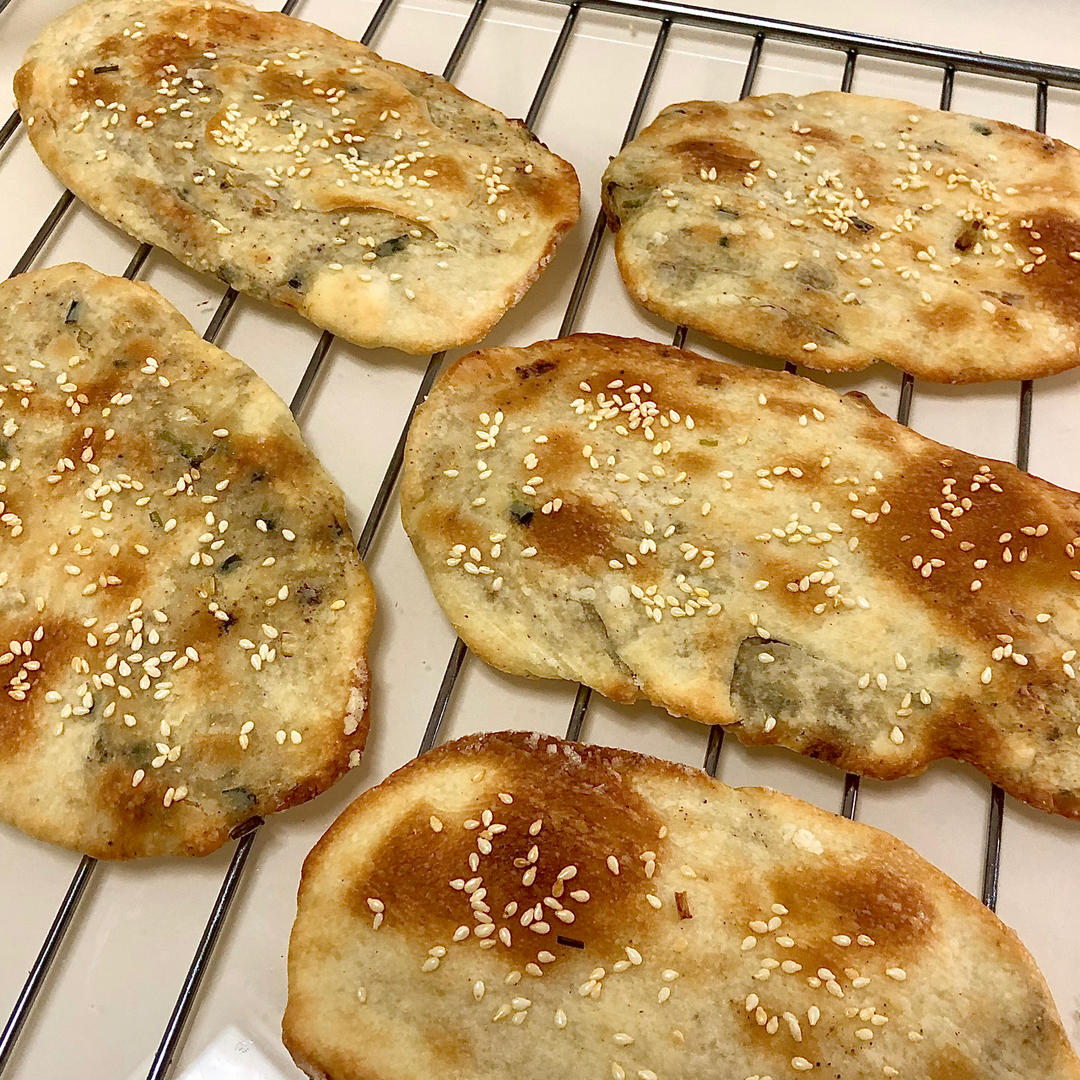 椒盐香葱烧饼