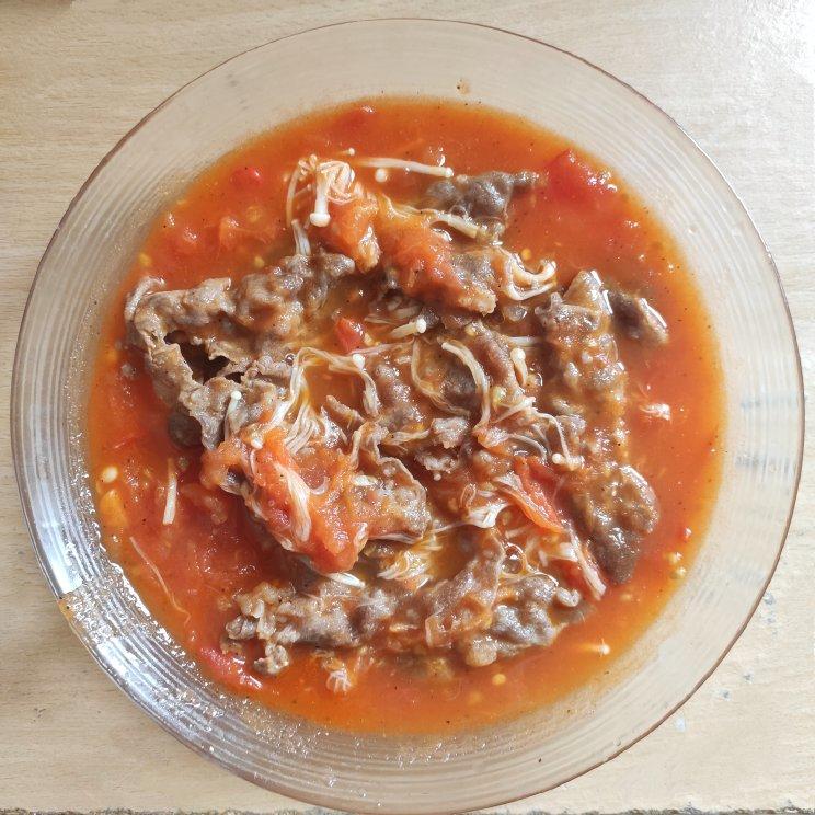 番茄肥牛金针菇