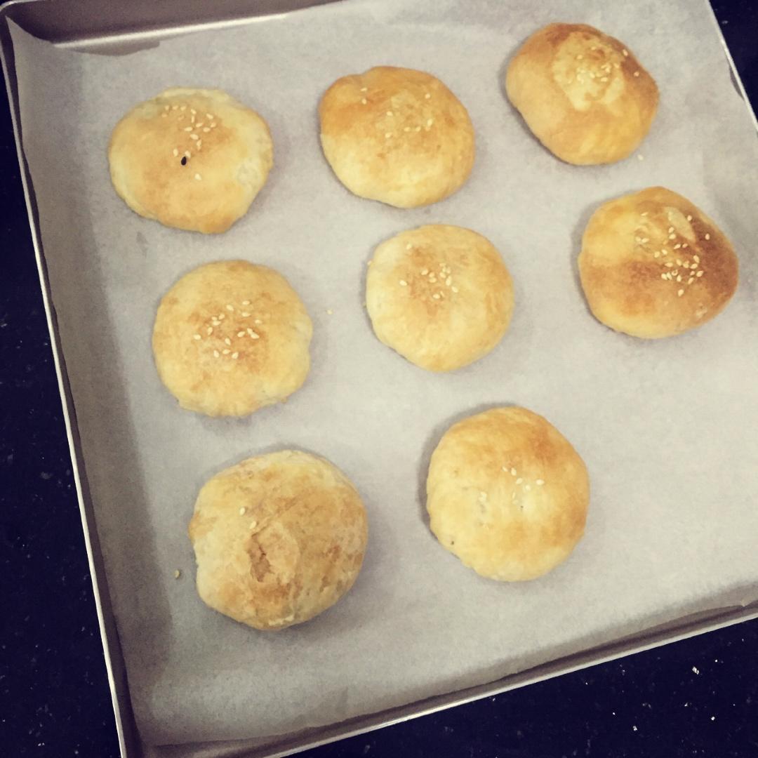 酥皮绿豆饼   酥得掉渣渣