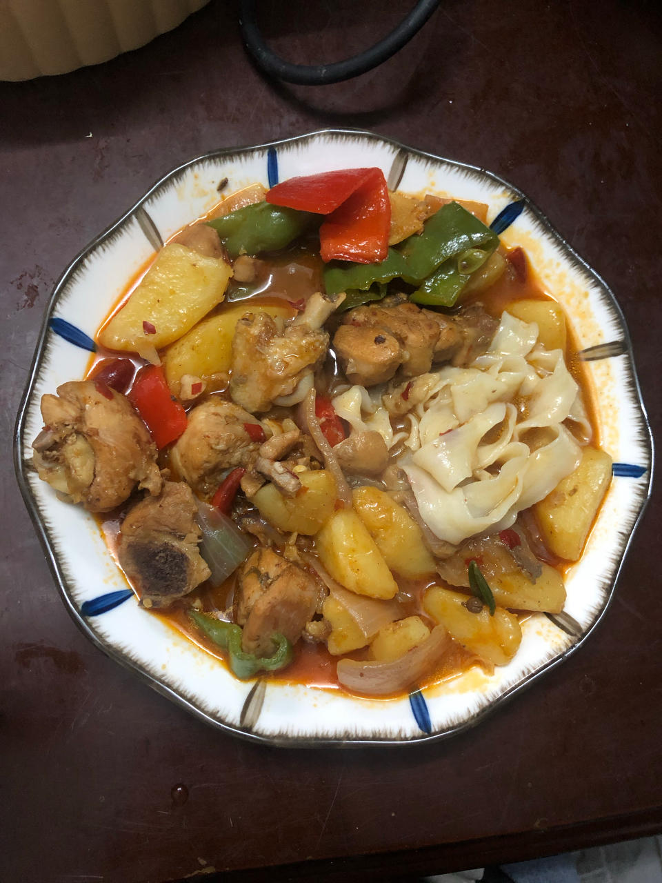 新疆特色大盘鸡（附加皮带面做法）