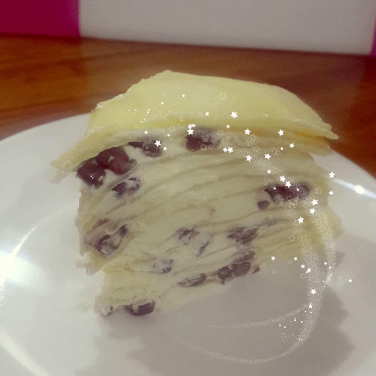 椰香蜜红豆千层蛋糕