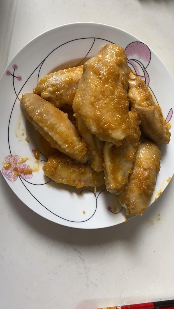 非油炸免烤箱咸蛋黄脆皮鸡翅
