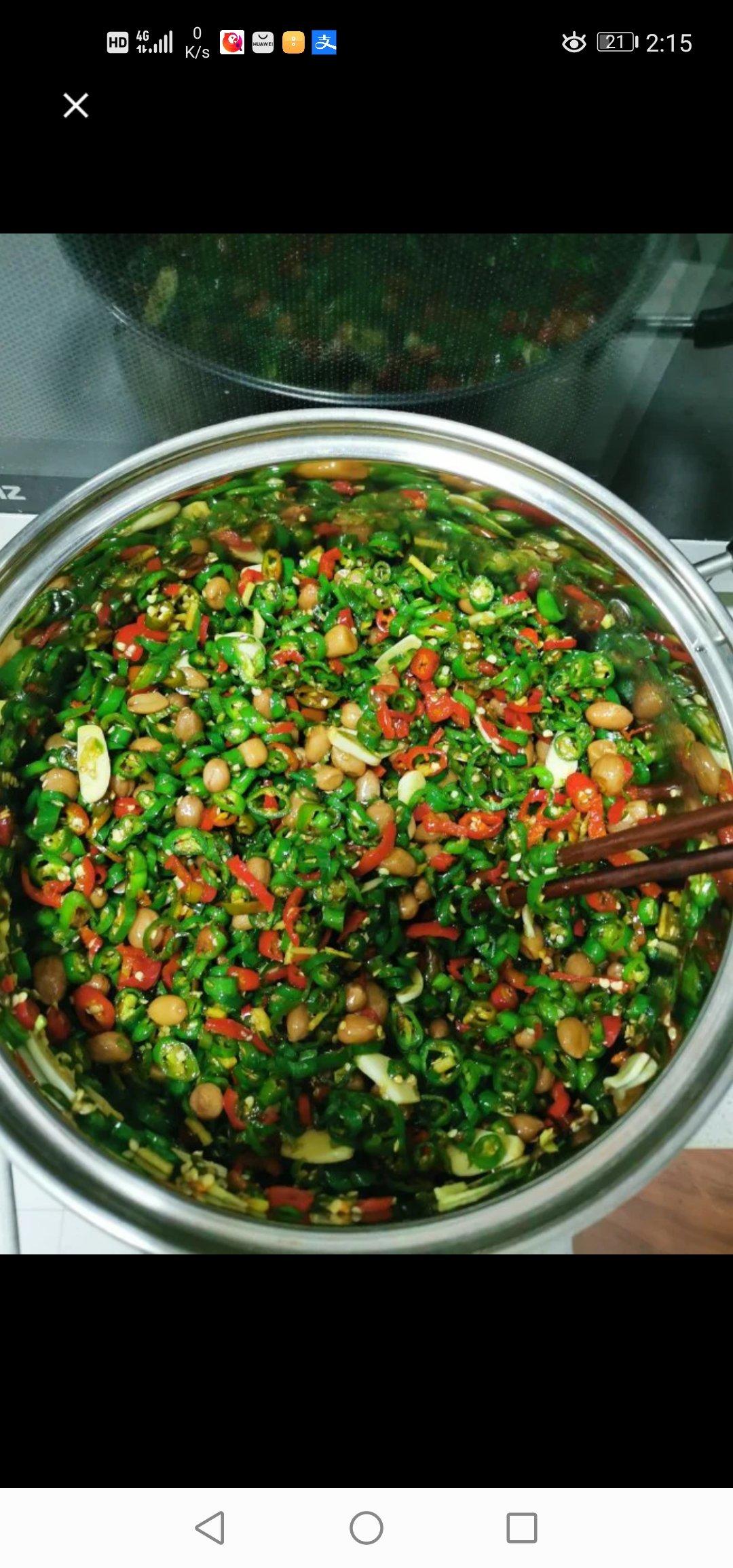 超下饭的～酱油腌辣椒（尖椒）咸菜