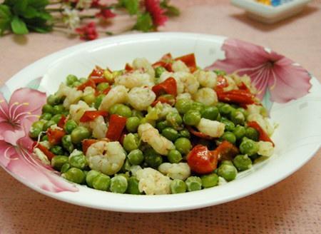青豆虾仁的做法
