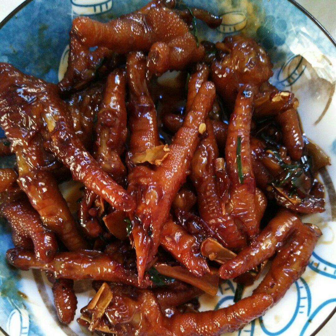 香辣烧鸡爪