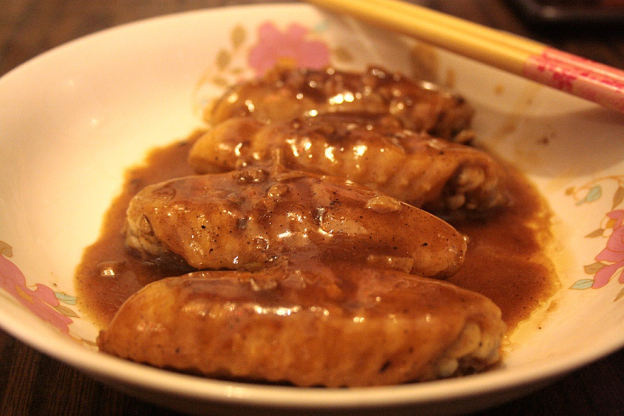 黑椒汁煎鸡翅