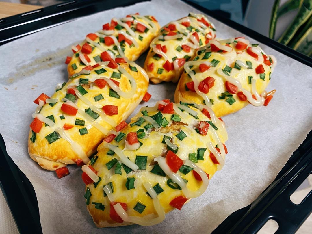 香葱火腿肉松面包