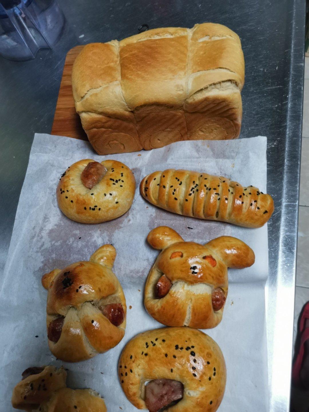 兔子热狗面包#东菱厨师机c08#