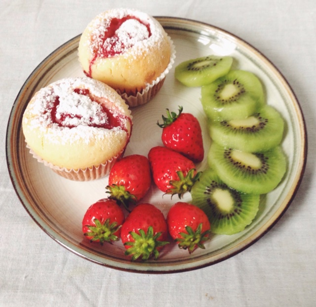 一整颗草莓の马芬