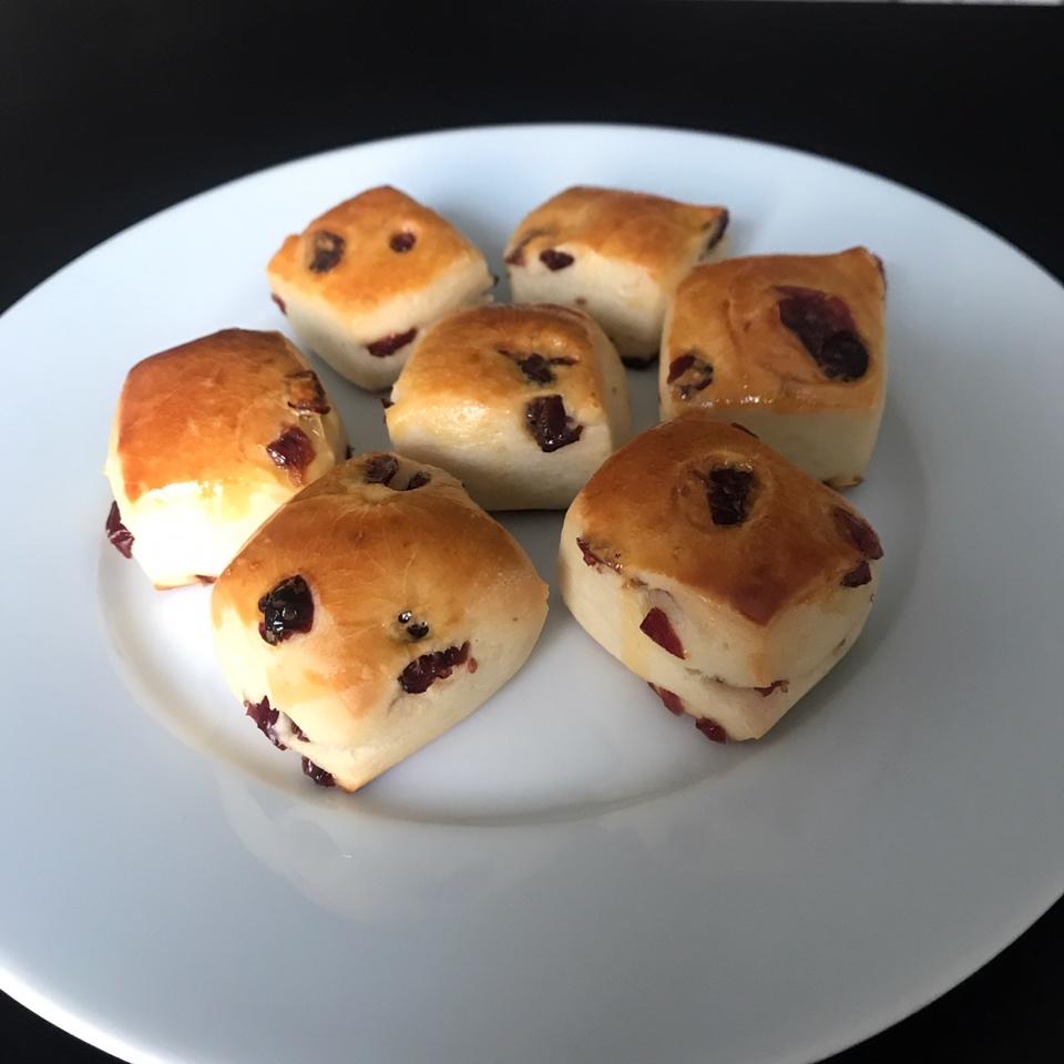 蔓越莓优格小面包块