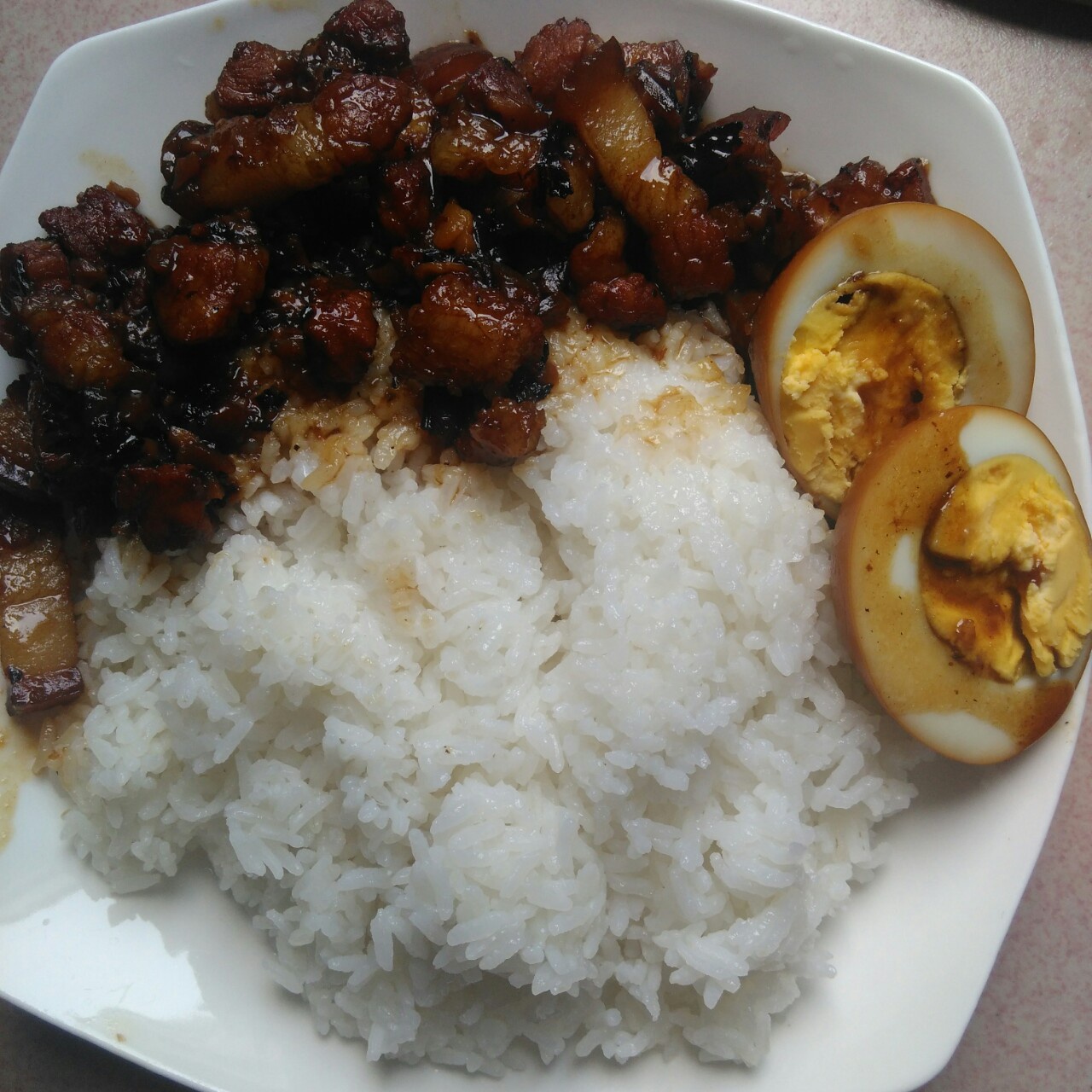 洋葱酥卤肉饭