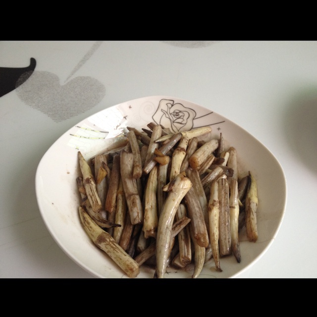 清炒藕带   湖北特色菜肴