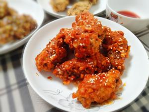 韩式炸鸡！（原味、韩式甜辣味、蜂蜜黄油味）的做法 步骤4