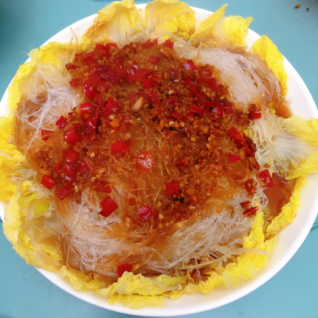 爱胖杨的亲亲妈咪做的蒜蓉粉丝娃娃菜