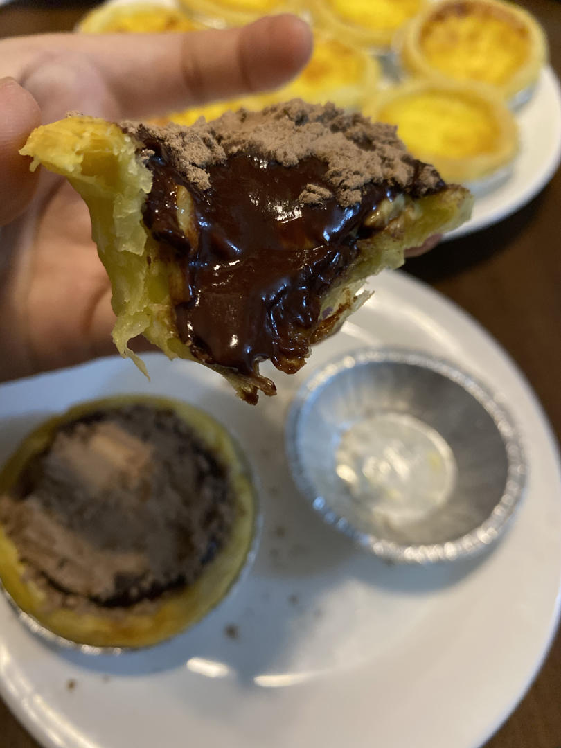 【跟做有奖】🍫网红巧克力爆浆脏脏蛋挞