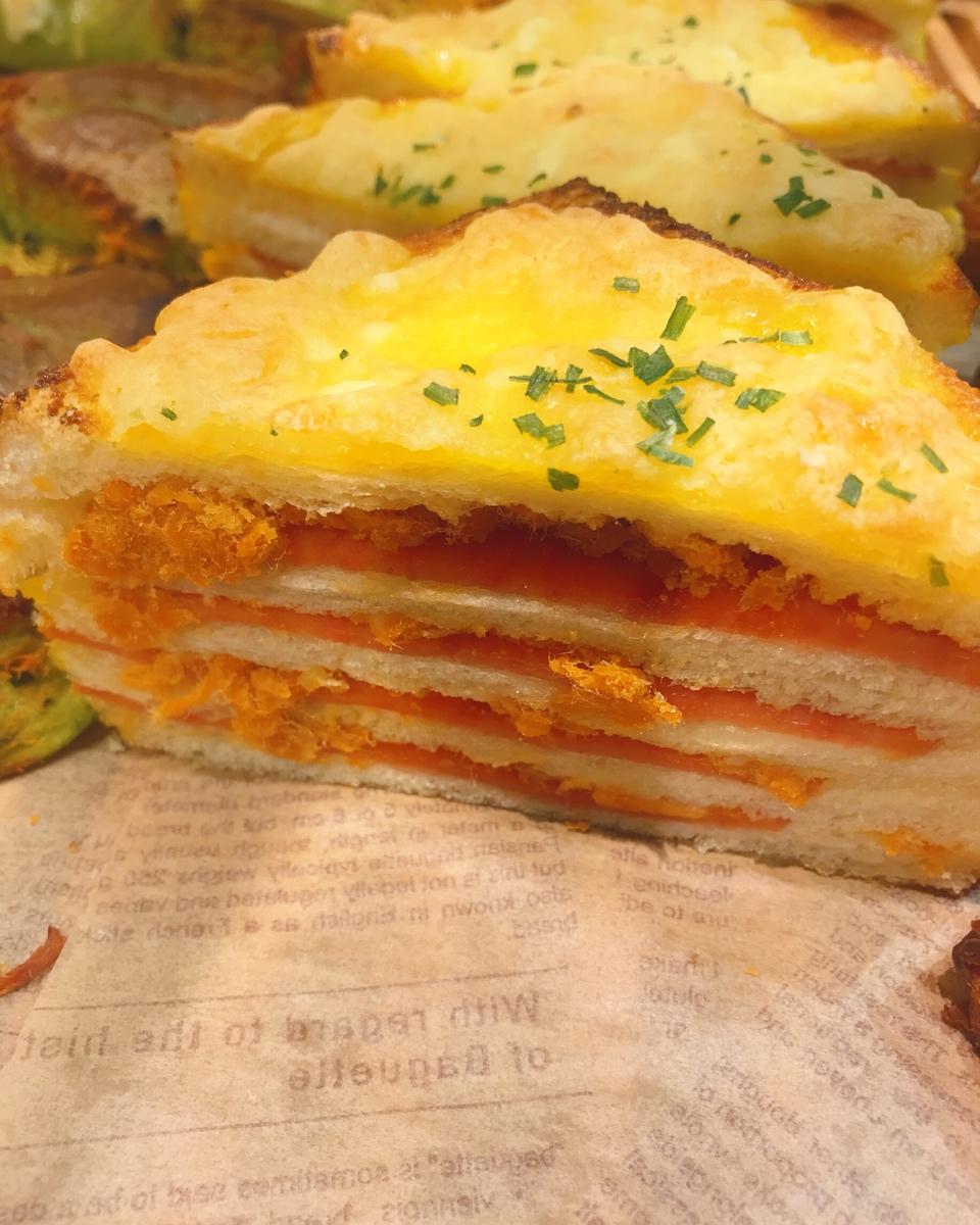 超级好吃的黄金三明治🥪