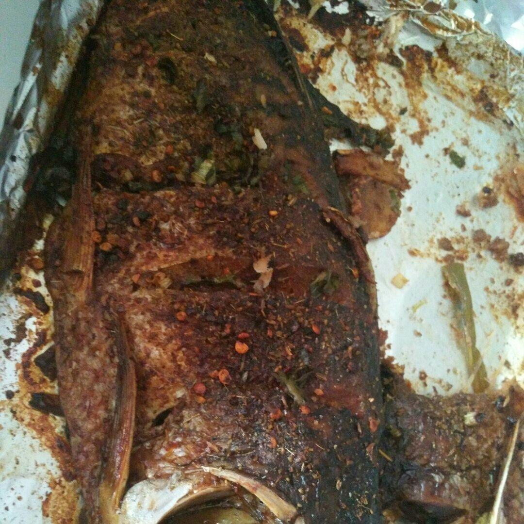 烧烤摊上的烤鱼  烤箱版烤鱼  干烤鱼