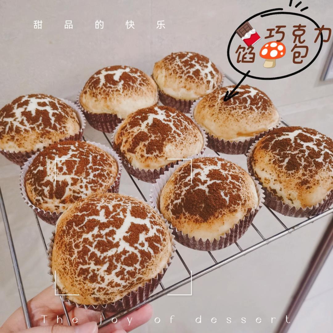 双重可可🍄蘑菇云巧克力面包🍫一口爆浆