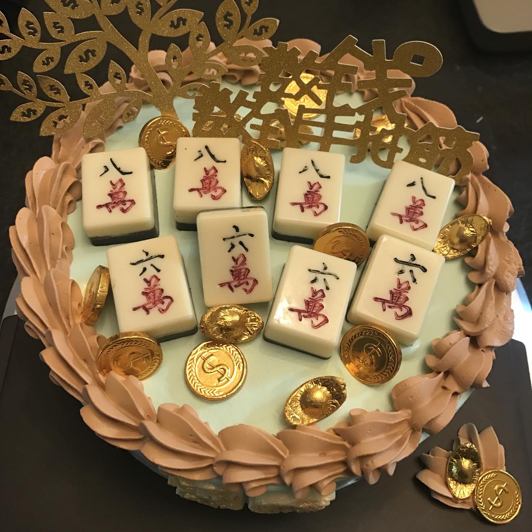 男士最爱麻将发发发蛋糕