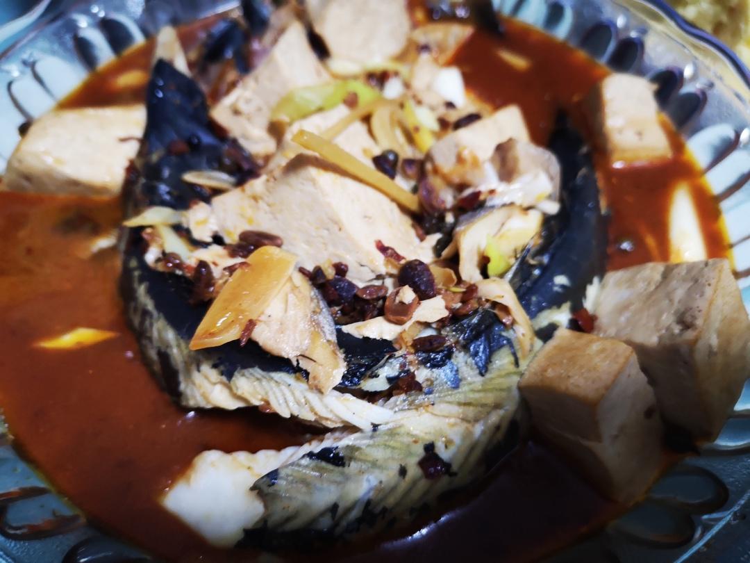 鲅鱼炖冻豆腐