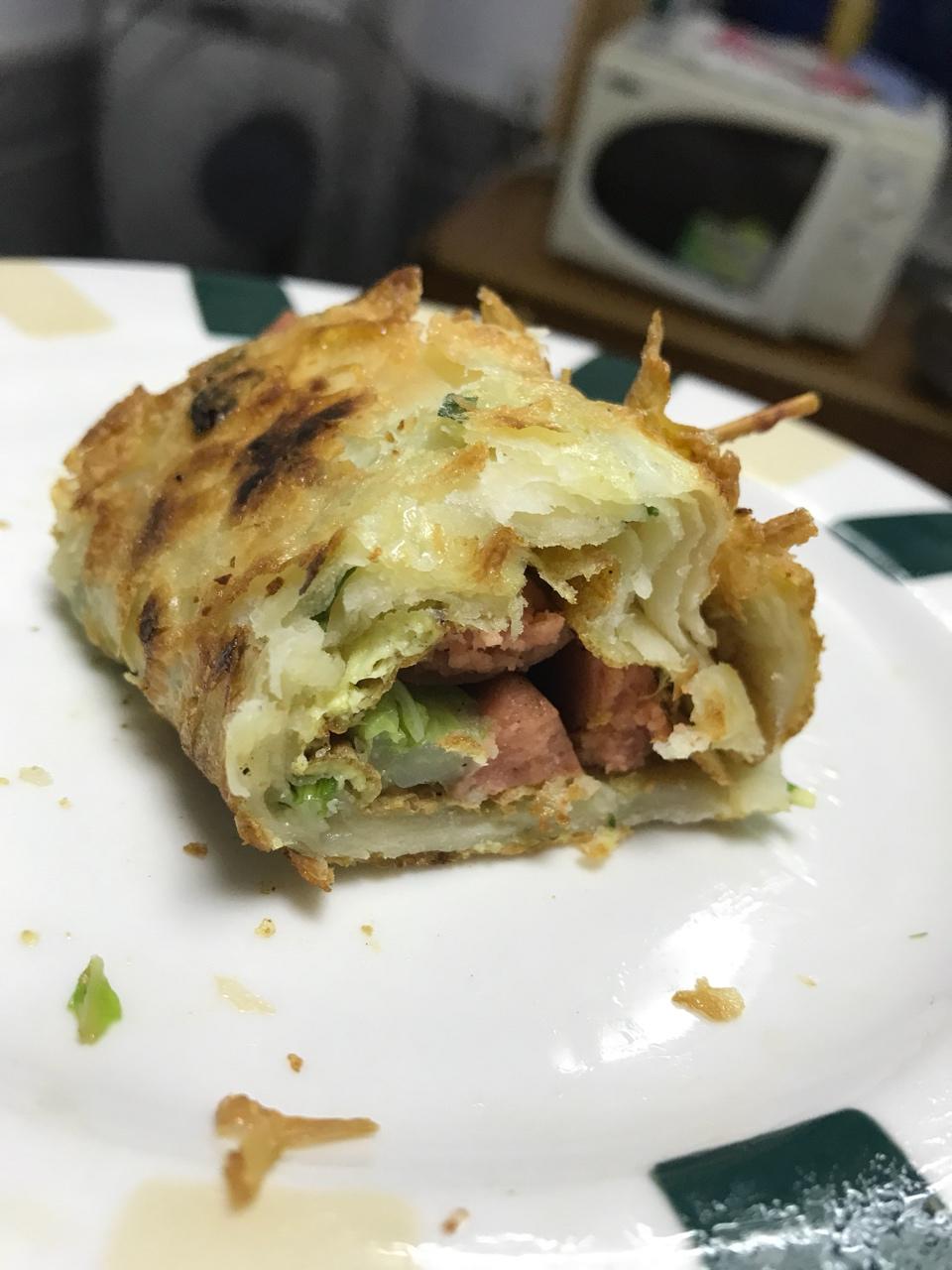 鸡蛋葱油饼                  （更新饼坯保存方法）