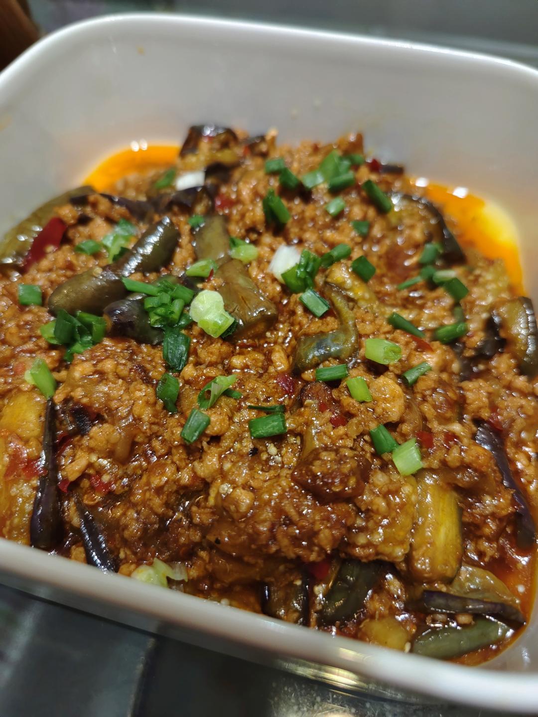 红烧肉沫茄子